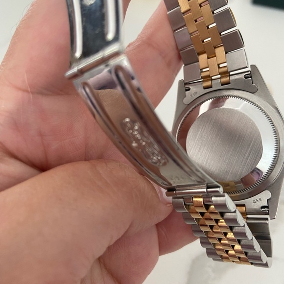 Rolex Men's Watch Datejust Oyster Perpetual Automatic 36mm Gold Dial YR 2000 - Picture 10 of 12